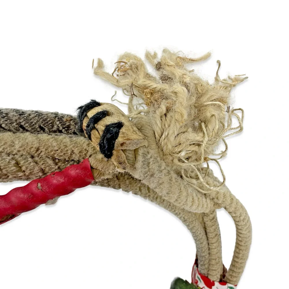 Vintage Horseshoe Wreath Rope Floral Western Farmhouse Decor Rustic 15”